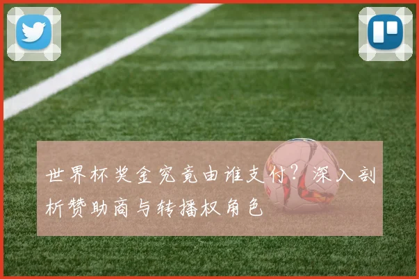 世界杯奖金究竟由谁支付？深入剖析赞助商与转播权角色
