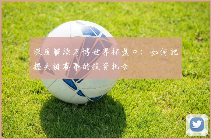 深度解读万博世界杯盘口：如何把握关键赛事的投资机会