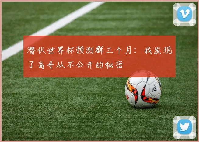 潜伏世界杯预测群三个月：我发现了高手从不公开的秘密